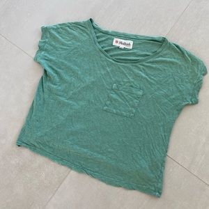 Mollusk Surf Cropped Tee Seafoam Green XS